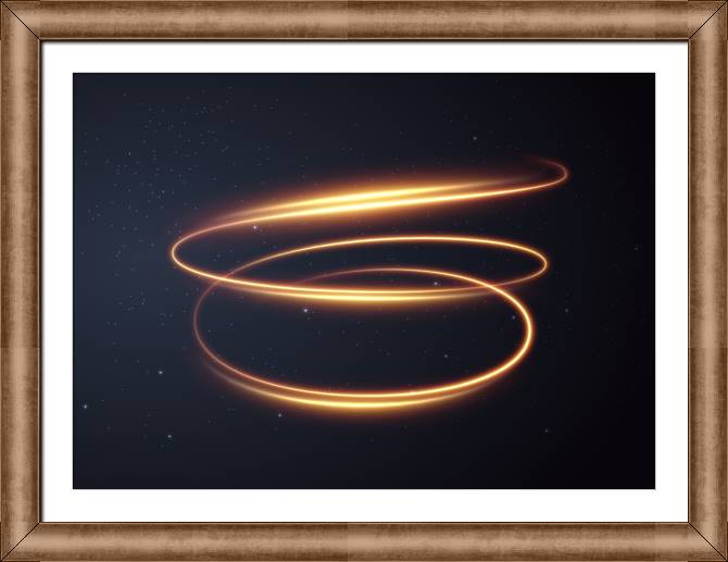 Картины в рамке, багете The Golden spiral