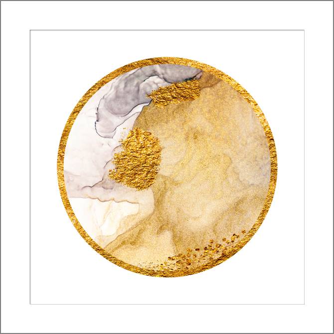Paintings, photos from Passepartout The Golden texture and watercolor