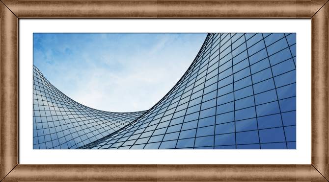 Картины в рамке, багете Glass office building