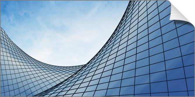 Купить и печать на заказ Картины на холсте Стеклянное офисное здание