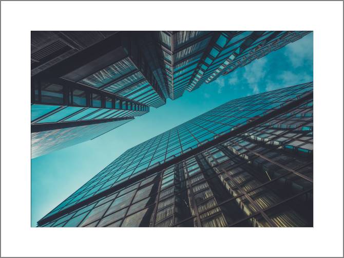 Paintings, photos from Passepartout Skyscrapers and view of the sky