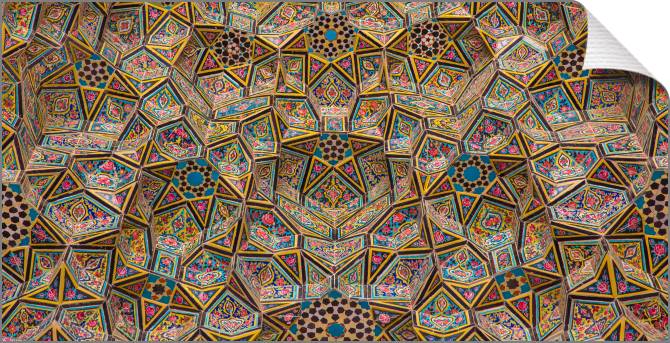 Купить и печать на заказ Картины на холсте Потолок мечети