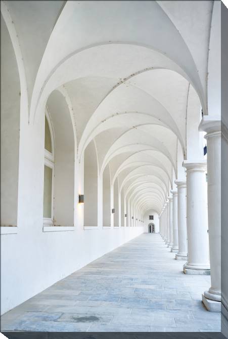 Картины на холсте A white colonnade