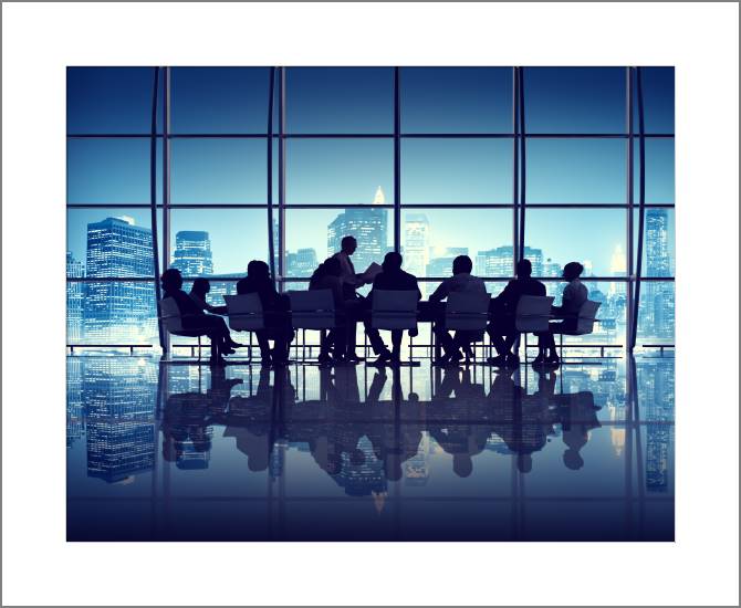 Paintings, photos from Passepartout Business meeting in new York office