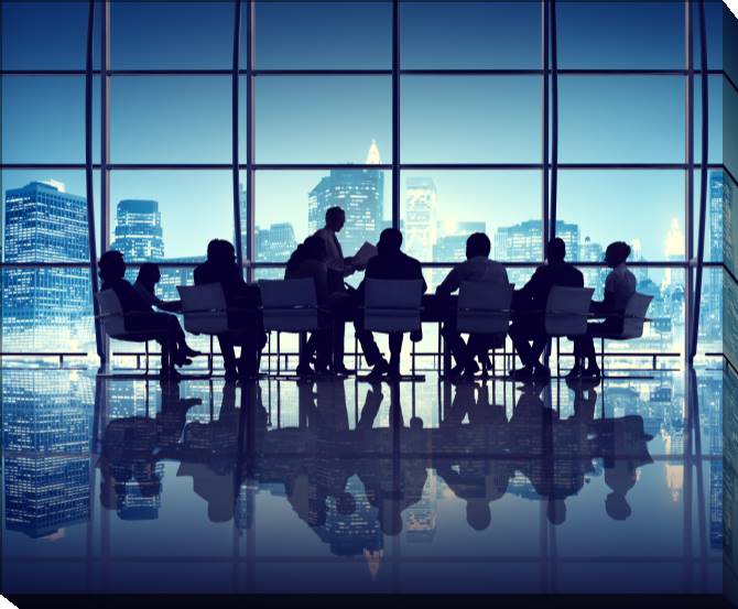 Paintings on canvas Business meeting in new York office