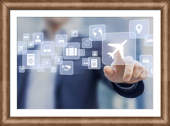 Купить и печать на заказ Картины в рамке, багете Концепция деловой поездки