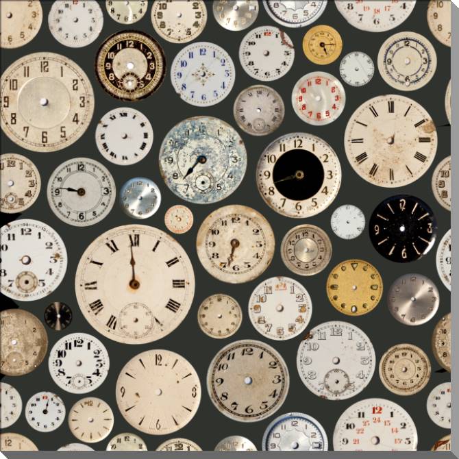 Купить и печать на заказ Картины на пластике, пеноркартоне Старинные циферблаты