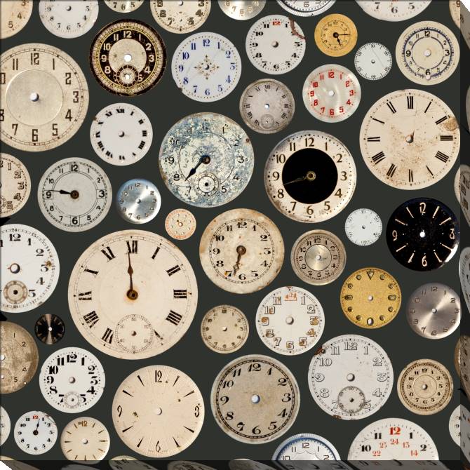Купить и печать на заказ Картины на холсте Старинные циферблаты