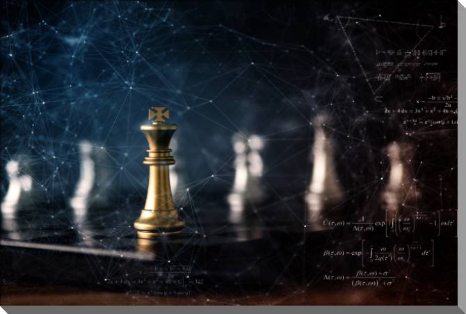 Купить и печать на заказ Картины на пластике, пеноркартоне Стратегия в шахматах