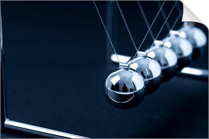 Купить и печать на заказ Картины на холсте Шарики Ньютона