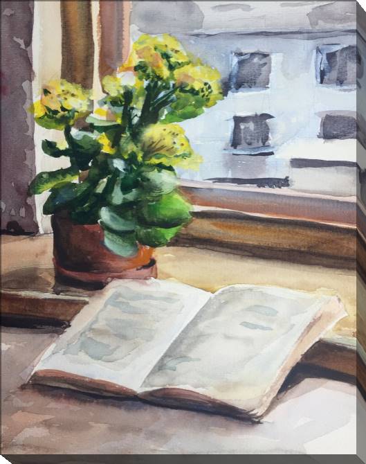 Картины на холсте The book by the window