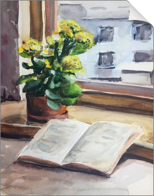 Картины на холсте The book by the window