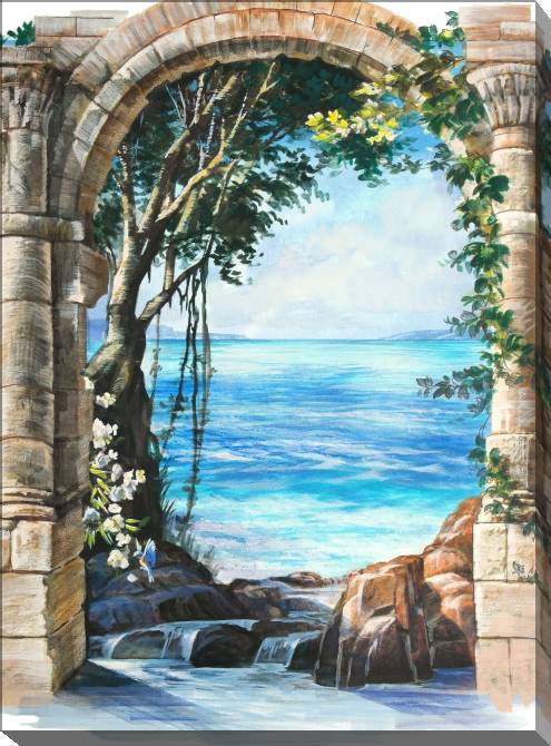 Paintings on canvas Sketch of sea scenery