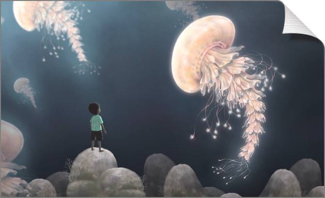 Купить и печать на заказ Картины на холсте Фантастические медузы