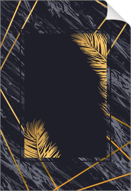 Купить и печать на заказ Картины на холсте Пальмовые листья на черном фоне