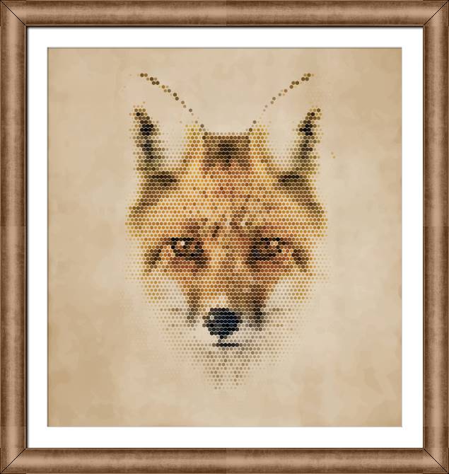 Купить и печать на заказ Картины в рамке, багете Лиса