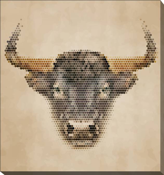 Купить и печать на заказ Картины на холсте Буйвол