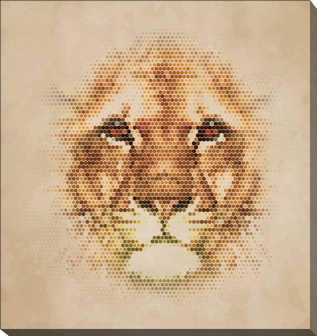 Купить и печать на заказ Картины на холсте Львица