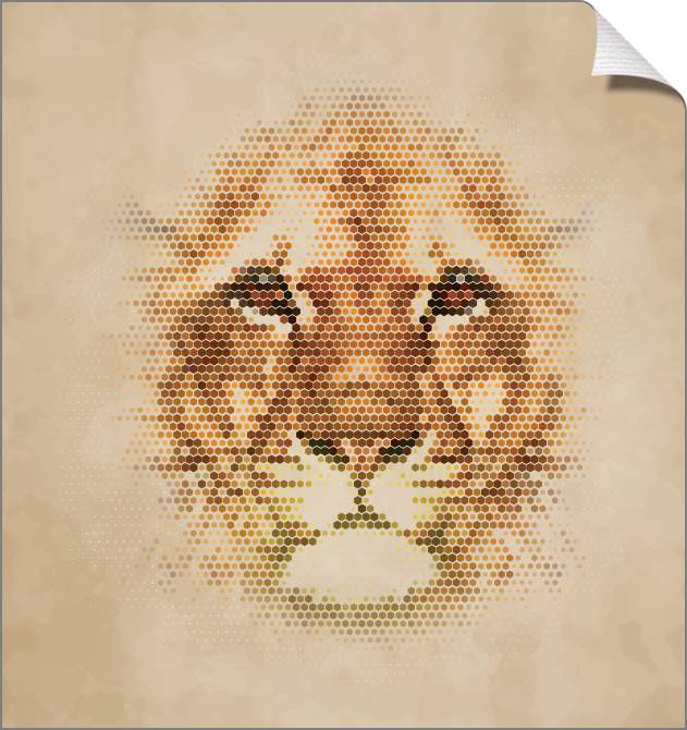 Купить и печать на заказ Картины на холсте Львица