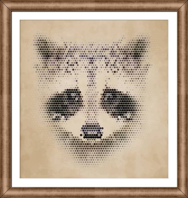 Купить и печать на заказ Картины в рамке, багете Енот