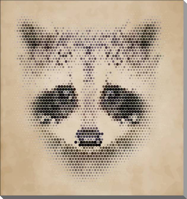 Купить и печать на заказ Картины на пластике, пеноркартоне Енот