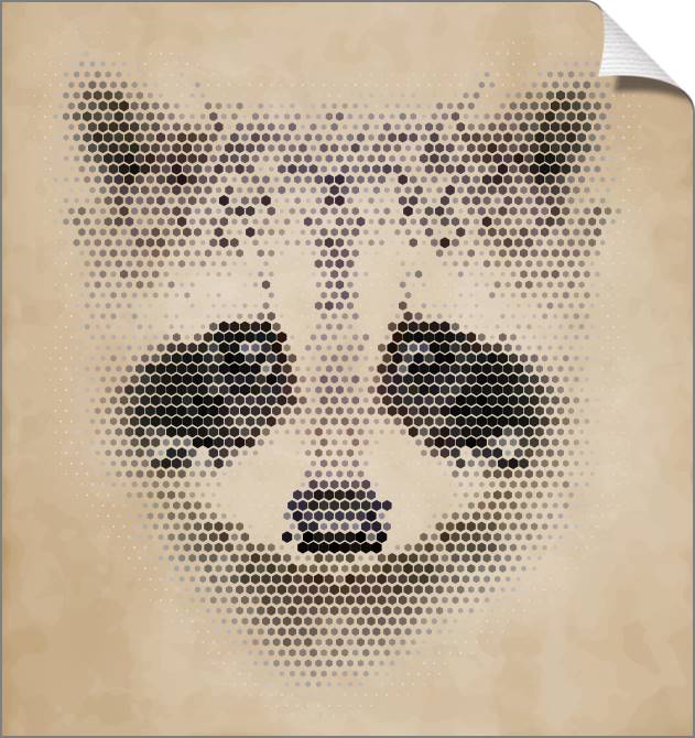 Купить и печать на заказ Картины на холсте Енот