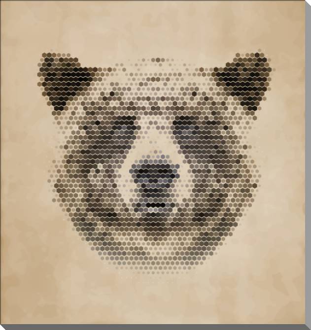 Купить и печать на заказ Картины на пластике, пеноркартоне Бурый медведь