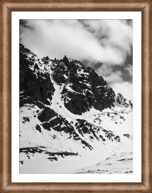 Купить и печать на заказ Картины в рамке, багете Снежные горы
