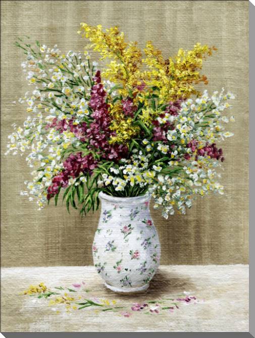 Купить и печать на заказ Картины на пластике, пеноркартоне Нежный весенний букет