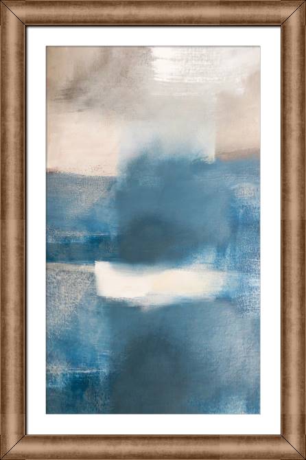 Купить и печать на заказ Картины в рамке, багете Пастель в голубых и бежевых оттенках