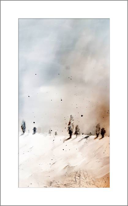 Купить и печать на заказ Картины, фото с паспарту Абстрактный пейзаж