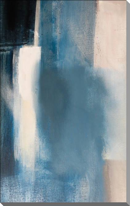 Купить и печать на заказ Картины на пластике, пеноркартоне Вертикальные полосы синего и бежевого