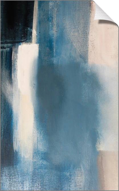 Купить и печать на заказ Картины на холсте Вертикальные полосы синего и бежевого