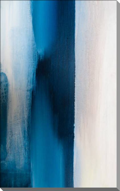 Купить и печать на заказ Картины на пластике, пеноркартоне Контраст синего и бежевого