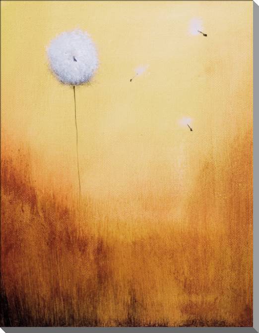 Купить и печать на заказ Картины на пластике, пеноркартоне Одуванчик роняет пушинки