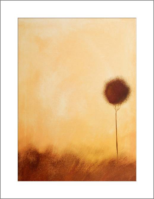 Купить и печать на заказ Картины, фото с паспарту Воздушное абстрактное дерево