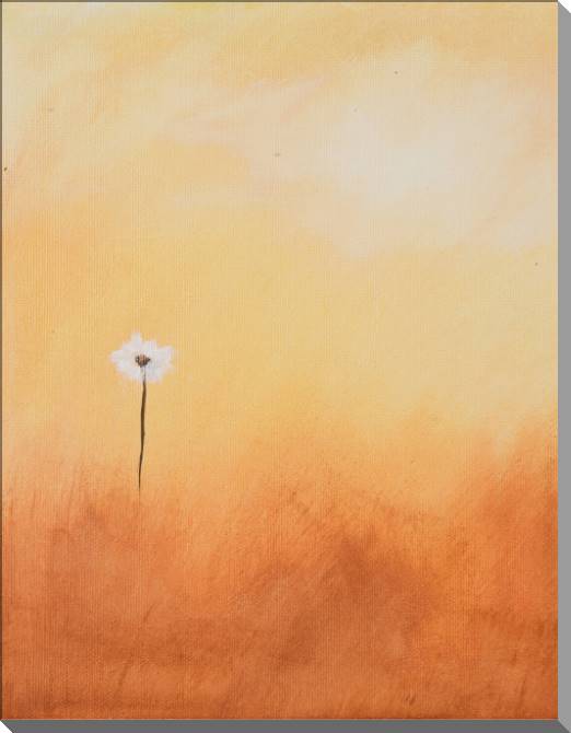 Купить и печать на заказ Картины на пластике, пеноркартоне Одинокая ромашка