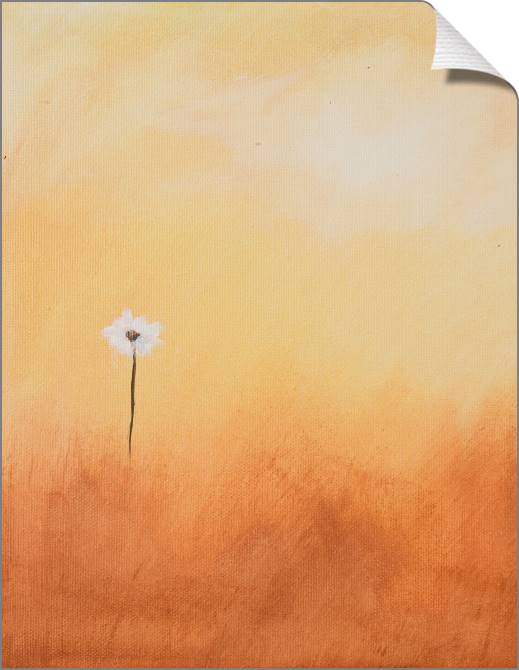 Купить и печать на заказ Картины на холсте Одинокая ромашка