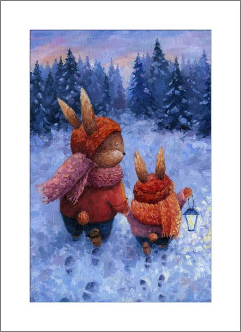 Купить и печать на заказ Картины, фото с паспарту Серия иллюстрация из сказок 2