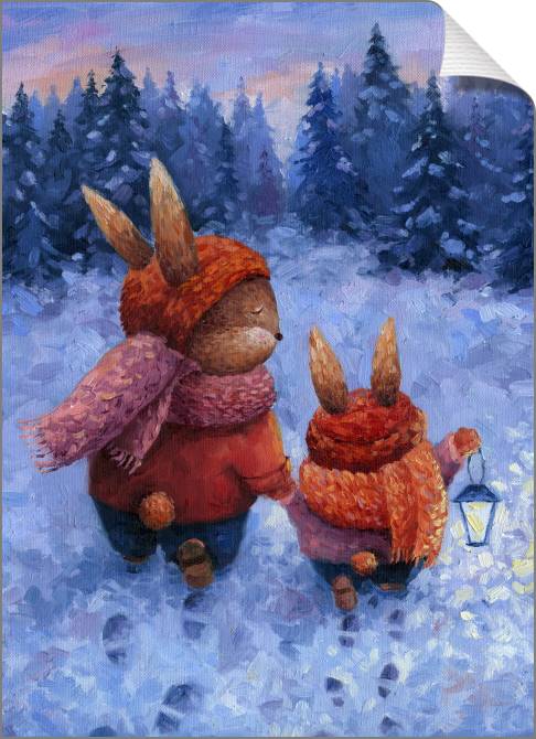 Купить и печать на заказ Картины на холсте Серия иллюстрация из сказок 2