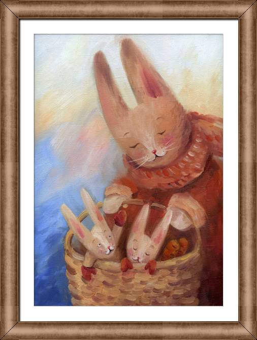 Купить и печать на заказ Картины в рамке, багете Серия иллюстрация из сказок 3