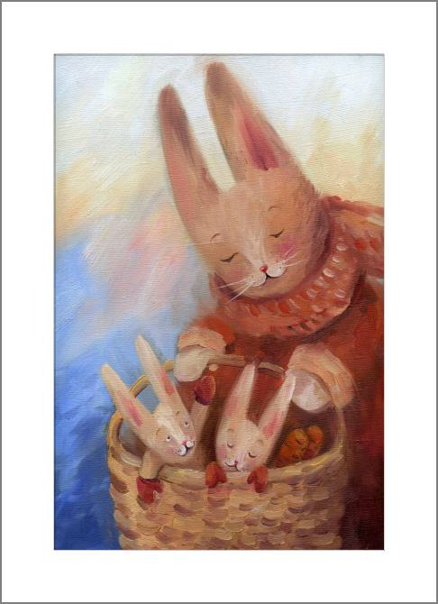 Купить и печать на заказ Картины, фото с паспарту Серия иллюстрация из сказок 3