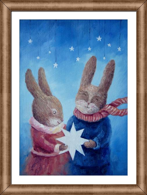 Купить и печать на заказ Картины в рамке, багете Серия иллюстрация из сказок 6