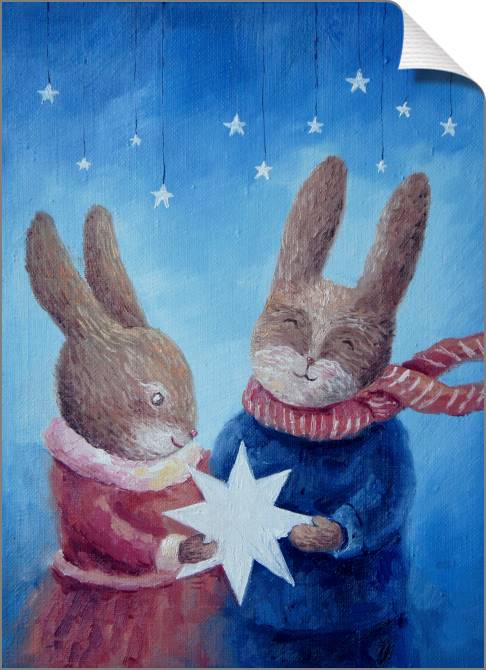 Купить и печать на заказ Картины на холсте Серия иллюстрация из сказок 6