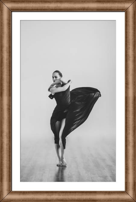 Купить и печать на заказ Картины в рамке, багете Изгибы танца