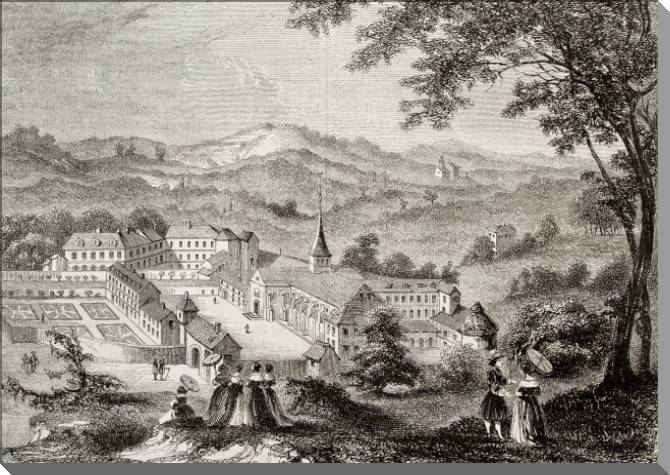 Купить и печать на заказ Картины на пластике, пеноркартоне Старый пригород Парижа