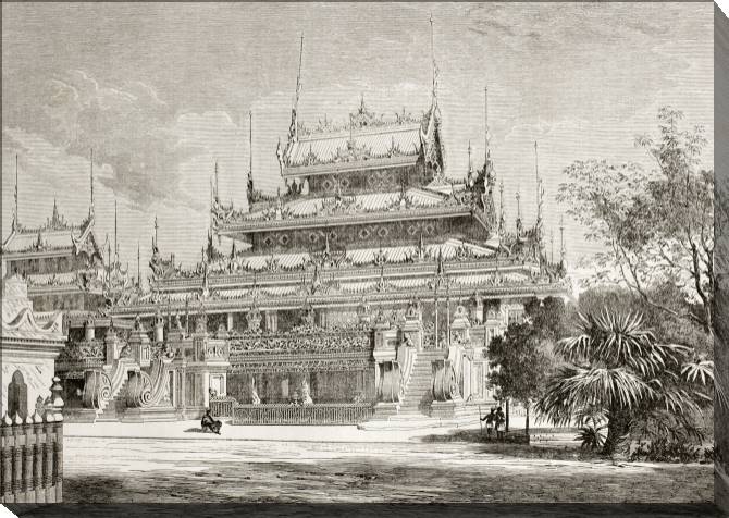 Картины на холсте Series old town литография_3