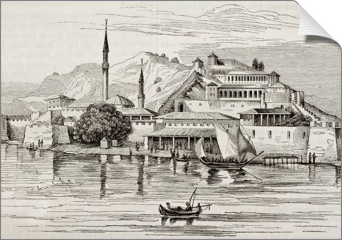 Paintings on canvas Series old town литография_4