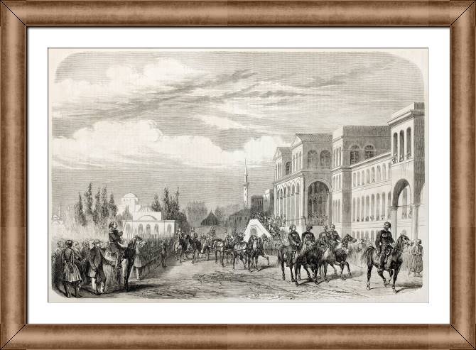 Купить и печать на заказ Картины в рамке, багете Старый город Константинополь