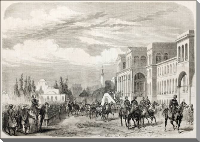 Купить и печать на заказ Картины на пластике, пеноркартоне Старый город Константинополь